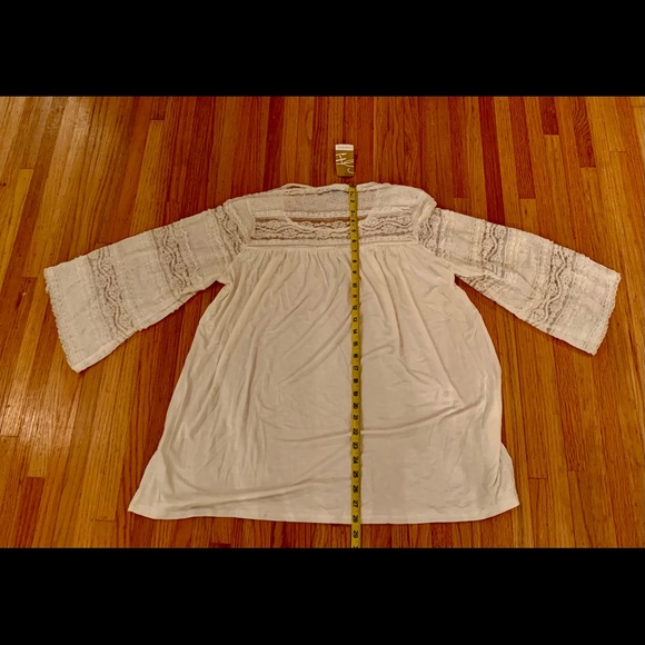 Suzanne Betro ivory white top brand new with tag lace sleeves - Picture 3 of 12